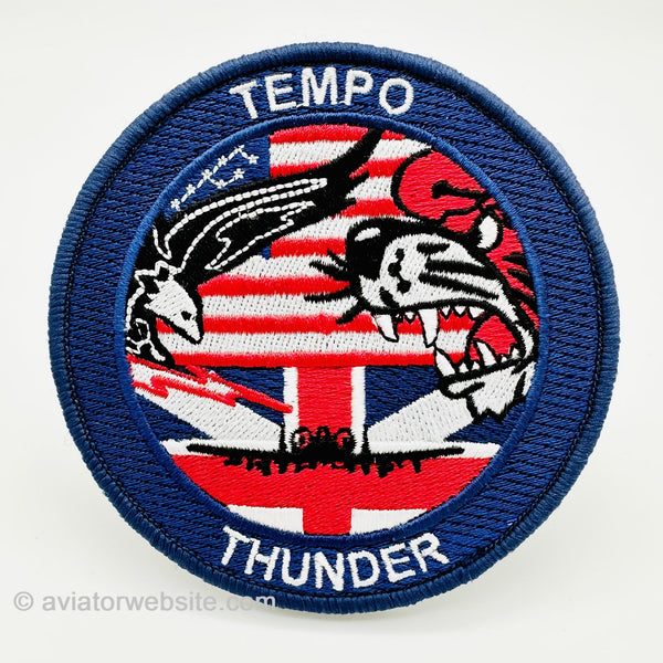Shark Torpedo Patch (273) 2 Inch Diameter Embroidered Patch